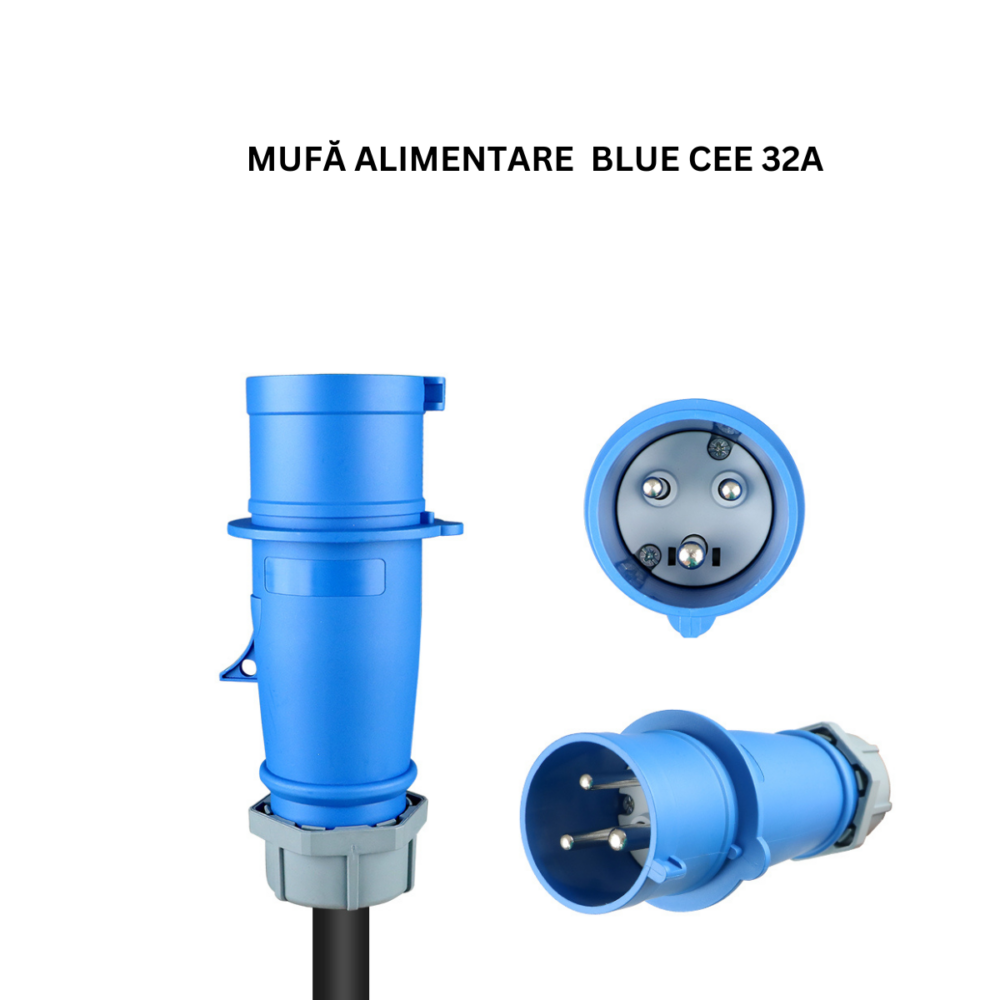 Statie de incarcare masina electrica/hybrid, 7KW cu limitator de putere 8-10-13-16-25-32 A, TYPE 2, curent monofazic, cablu 5.m, mufa BLUE CEE - imagine 8