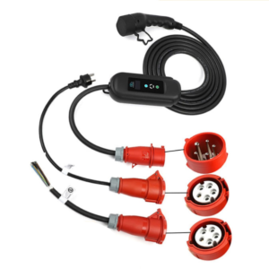 Statie de incarcat pentru masina electrica 11KW, trifazic cu adaptor monofazic, cu selector de putere 8-10-13-16A, type2, cu temporizare 1-10 ore, cablu 10m