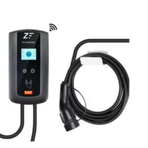 Statie de incarcare perete/stalp Smart, 380V, Tuya, masina electrica/hybrid, 22KW cu limitator de putere 8-10-13-16-32A TYPE 2, si cu temporizare, RFID card