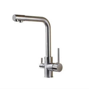 Baterie bucatarie, inox, cu 3 cai, apa filtrata