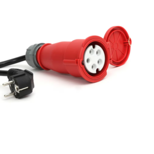 Adaptor trifazic 16A-11kW la priza standard Schuko 3.6kW, lungime 30 cm