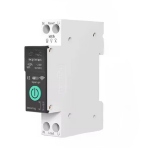 Releu smart wifi monofazic si contor de energie inteligent, 2P/63A, reglabil, fara display, protectie supratensiune si supraconsum, tuya