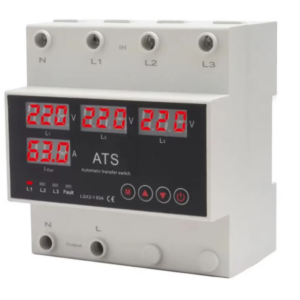 Releu cu display trifazic comutator automat de faza si protectie subtensiune, supra tensiune si supra curent