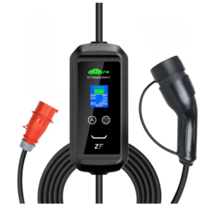 Statie portabila de incarcare masini electrice, Type 2, 11kW, 16A, trifazic, cu limitator de putere 6-8-10-13-16 A, cablu 5.m, mufa RED CEE, multiprotectie