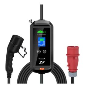 Statie de incarcare Smart, Tuya, masina electrica/hybrid, 22KW cu limitator de putere 8-32A TYPE 2, si cu temporizare, cablu 5.m, mufa RED CEE 32A
