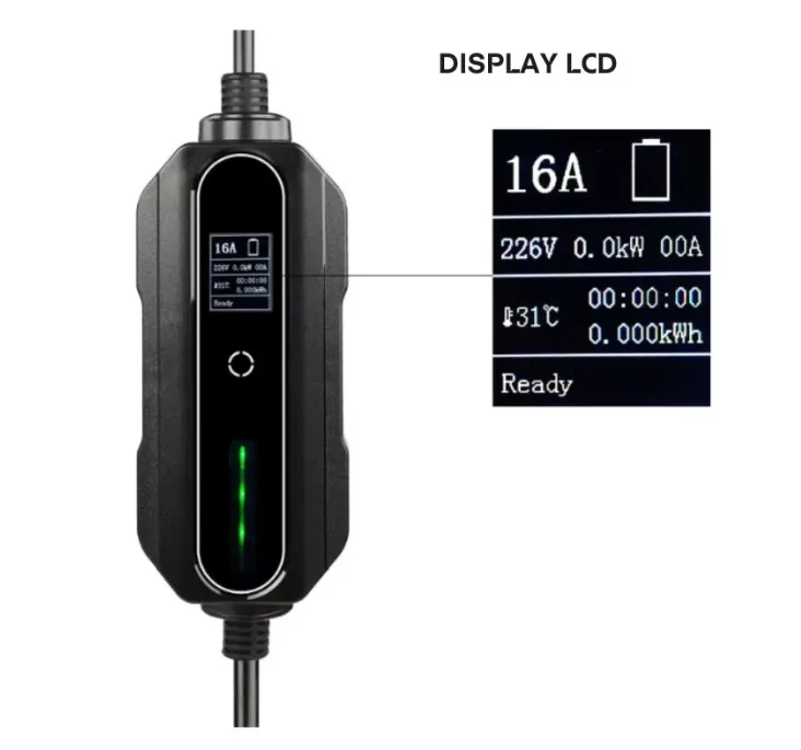 Statie de incarcat pentru masina electrica 3.6KW cu selector de putere 8-10-13-16A, type1, cu temporizare 1-10 ore, cablu 10m - imagine 3
