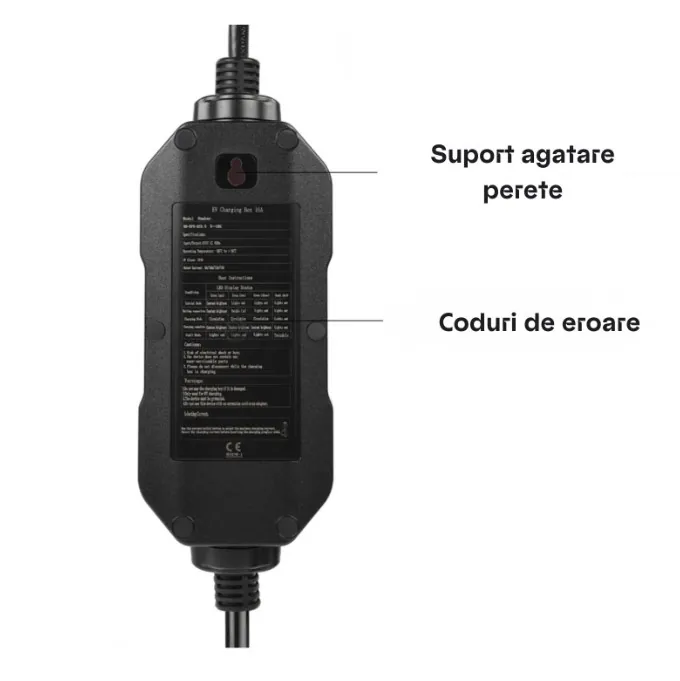 Statie de incarcat pentru masina electrica 3.6KW cu selector de putere 8-10-13-16A, type1, cu temporizare 1-10 ore, cablu 10m - imagine 5