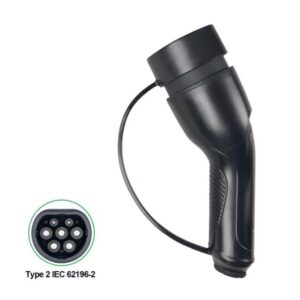 Conector type 2, trifazic 22kw max, 400V, IP67, CE, TUV, COC, FCC, ROHS, mufa mama