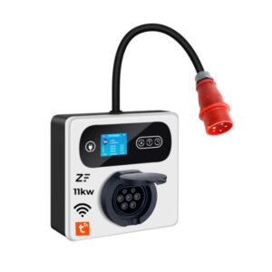 Statie de incarcare perete/portabila Smart, 380V, Tuya, masina electrica/hybrid, 11KW cu limitator de putere 8-10-13-16A TYPE 2, si cu temporizare, mufa RED CEE