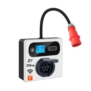 ZedaFit Statie de incarcare perete/portabila Smart 22KW 380V cu mufa RED CEE, protectie IP55, ecran LCD