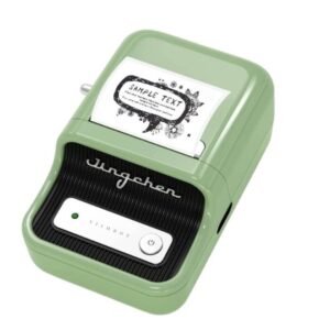 Imprimanta de etichete portabila Niimbot B21S, Latime imprimare 20-50 mm, 1200 mAh, 203 DPI, Bluetooth 4.0, USB-C, Verde
