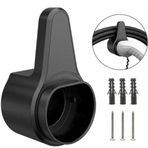 Suport perete Tovbmup pentru cablu incarcator EV Type 2, ABS rezistent, negru