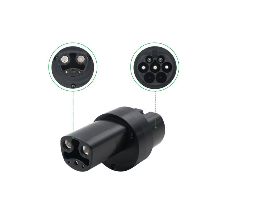 Adaptor TESLA standard US catre TYPE 2, incarcare masini electrice/hibride, 80A, monofazic