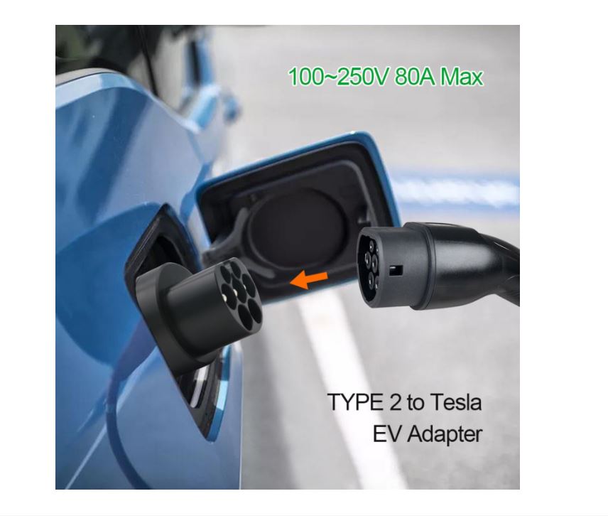 Adaptor TESLA standard US catre TYPE 2, incarcare masini electrice/hibride, 80A, monofazic - imagine 6