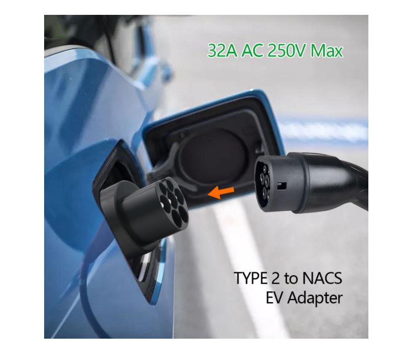 Adaptor TESLA standard US catre TYPE 2, incarcare masini electrice/hibride, 80A, monofazic - imagine 5