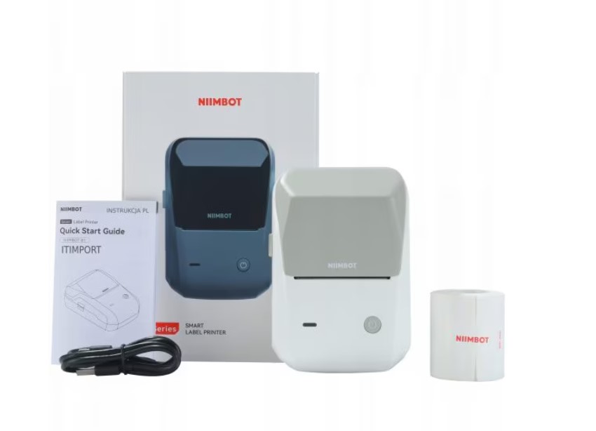 Imprimanta termica mobila pentru etichete Niimbot B1 Gri - imagine 2