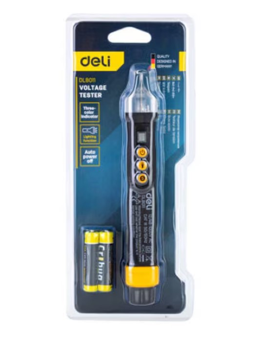 Tester de tensiune fara contact, afisaj LCD, 12/48-1000V AC, negru - imagine 2