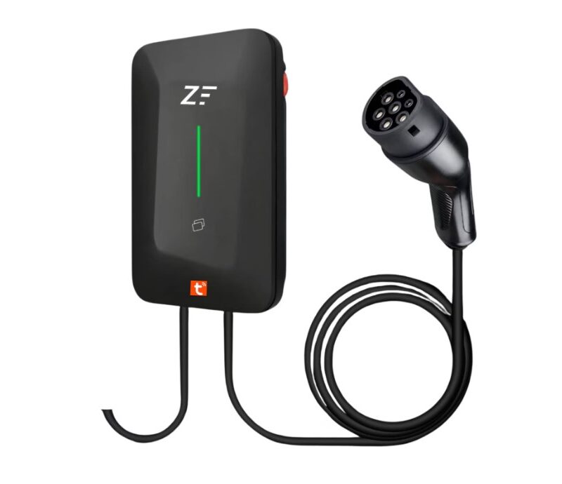 Statie de incarcare perete/stalp Smart fara display, 380V, Tuya, masina electrica/hybrid, 11KW cu limitator de putere 8-10-13-16A TYPE 2, si cu temporizare, RFID card