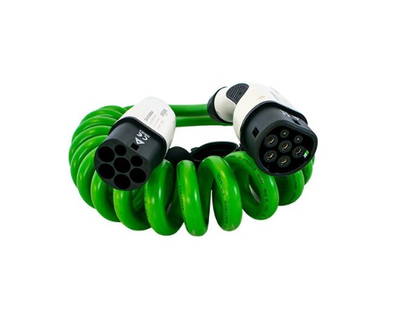 Cablu de incarcare autovehicule electrice T22-3/32SV, de la Type 2 la Type 2, trifazat, Ev-Mag