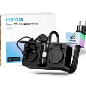 Meross MOP320MA-EU Banda de alimentare inteligenta WiFi, exterior, IP44 (Matter)