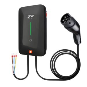 Statie de incarcare perete/stalp Smart fara display, 220V, Tuya, masina electrica/hybrid, 7, 2KW cu limitator de putere 8-10-13-16-32A TYPE 2, si cu temporizare, RFID card