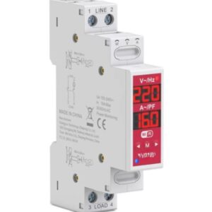 Releu wifi smart monofazic si contor de energie inteligent, 16A, reglabil, digital, protectie supratensiune si suprasarcina, tuya