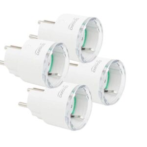 Set 4 prize smart Gosund SP111 cu monitorizarea energiei, Aplicatii: Gosund si TUYA, Control vocal, 3680W, 16A, WiFi, Alb