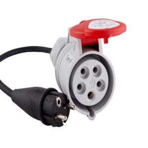 Adaptor Mufa Trifazica, RED CEE 32A la stecher Schuko 16A