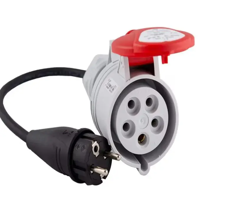 Adaptor Mufa Trifazica, RED CEE 32A la stecher Schuko 16A