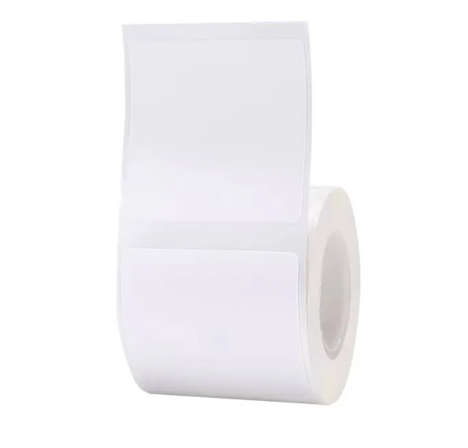 Set 180 etichete termice pentru imprimanta Niimbot, 40x40 mm, Alb