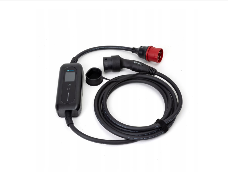 Incarcator inteligent pentru masini electrice Platinet, 22kW, ecran LCD, 5m, IP66, Wi-Fi si Bluetooth