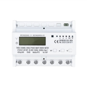 Contor smart bidirecțional trifazat ZedaFit, protecție la supratensiune și curent, WiFi, 80A, 126x93x45mm