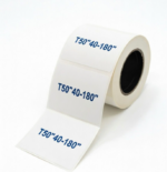 Set 180 etichete termice pentru imprimanta Niimbot, T50x40mm albe cu imprimare albastra