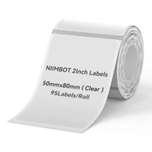 Set 95 etichete termice pentru imprimanta Niimbot, T50x80mm, transparente