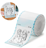 Set 120 etichete autoadezive color, T54×67mm, bleu