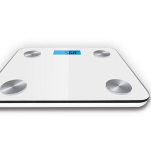 Cantar cu analizator corporal Platinet 44839, 180 kg, 8 memorii, 10 parametri, Bluetooth App, alb Alb